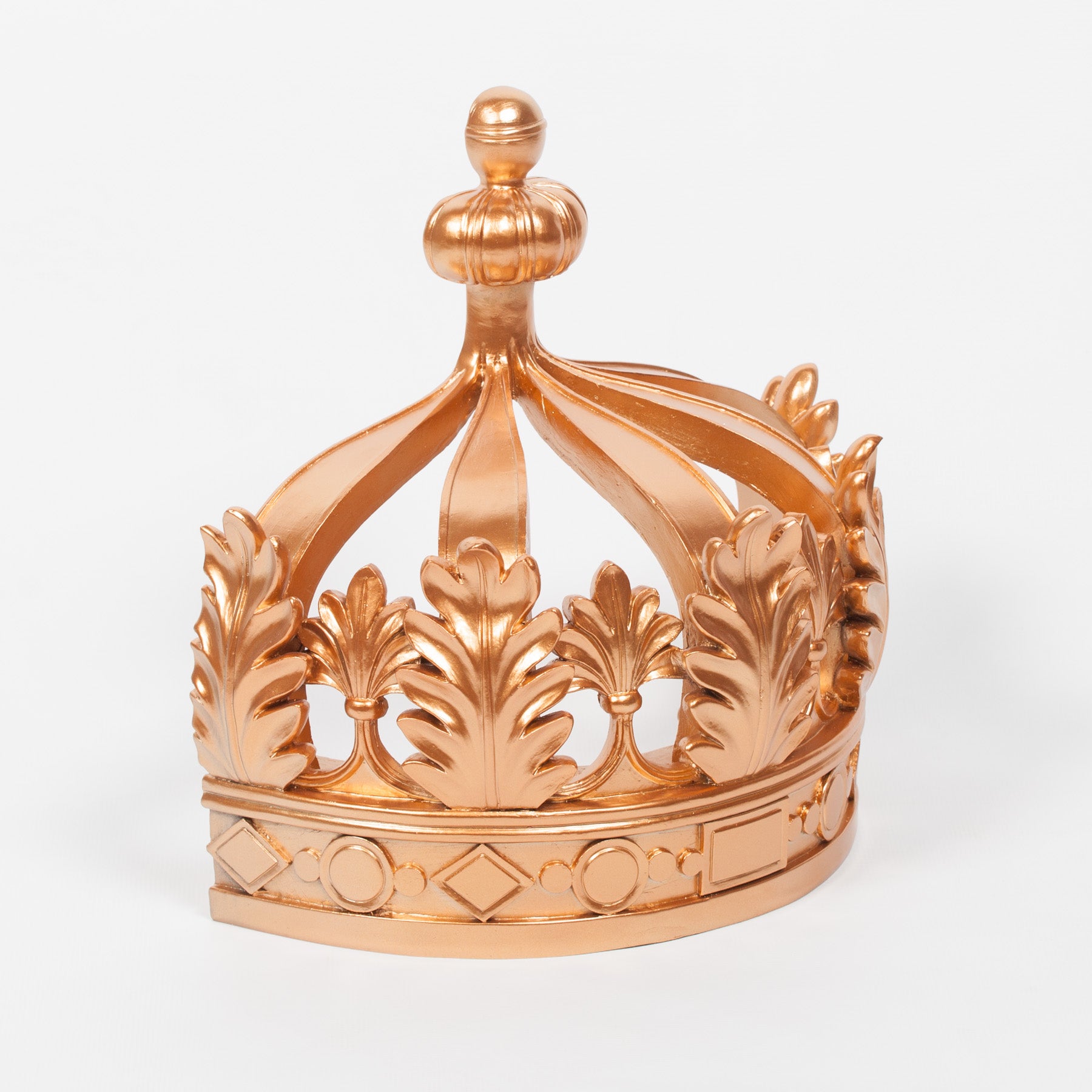 French Style Resin Gold Colour Crown Wall Canopy for Bedroom