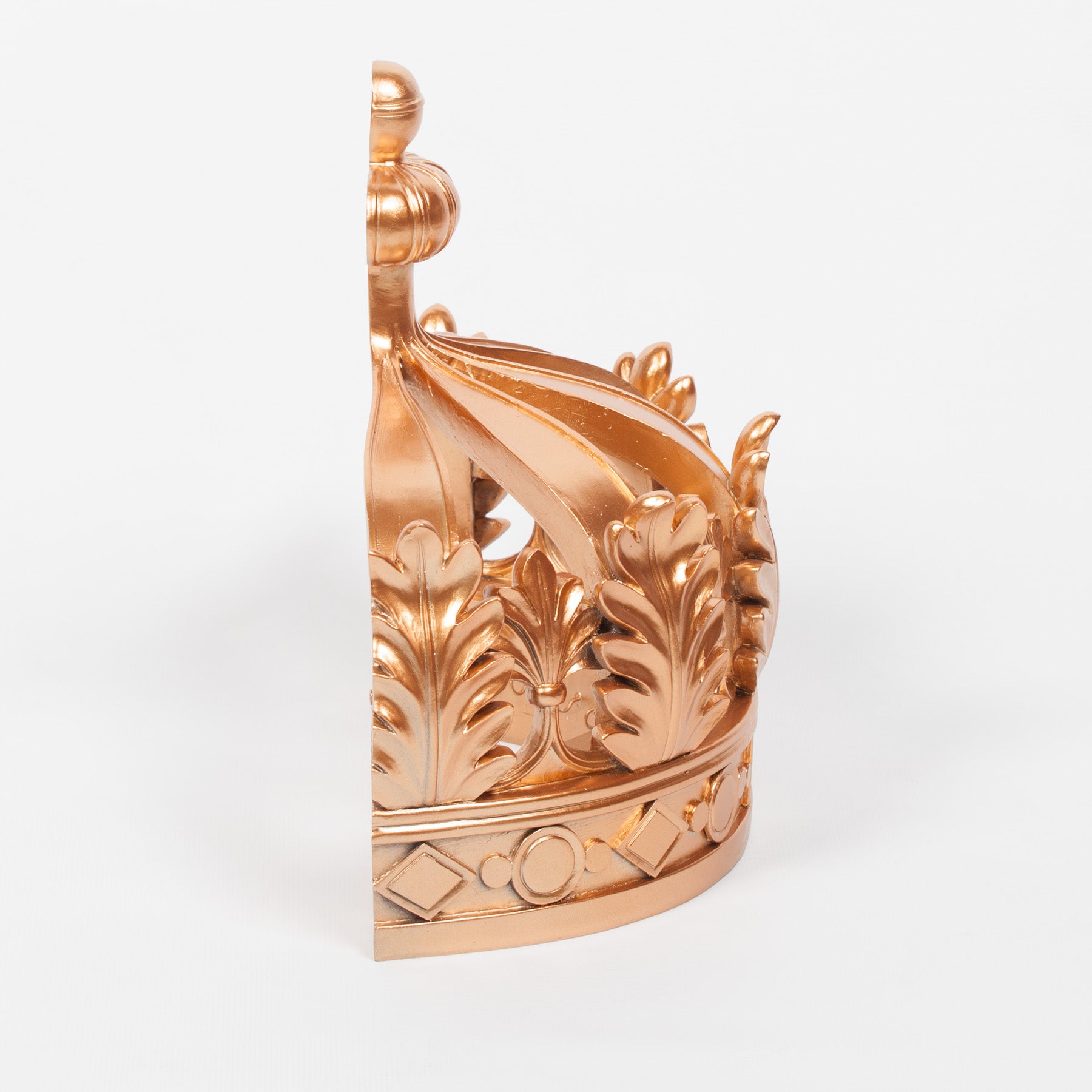 French Style Resin Gold Colour Crown Wall Canopy for Bedroom