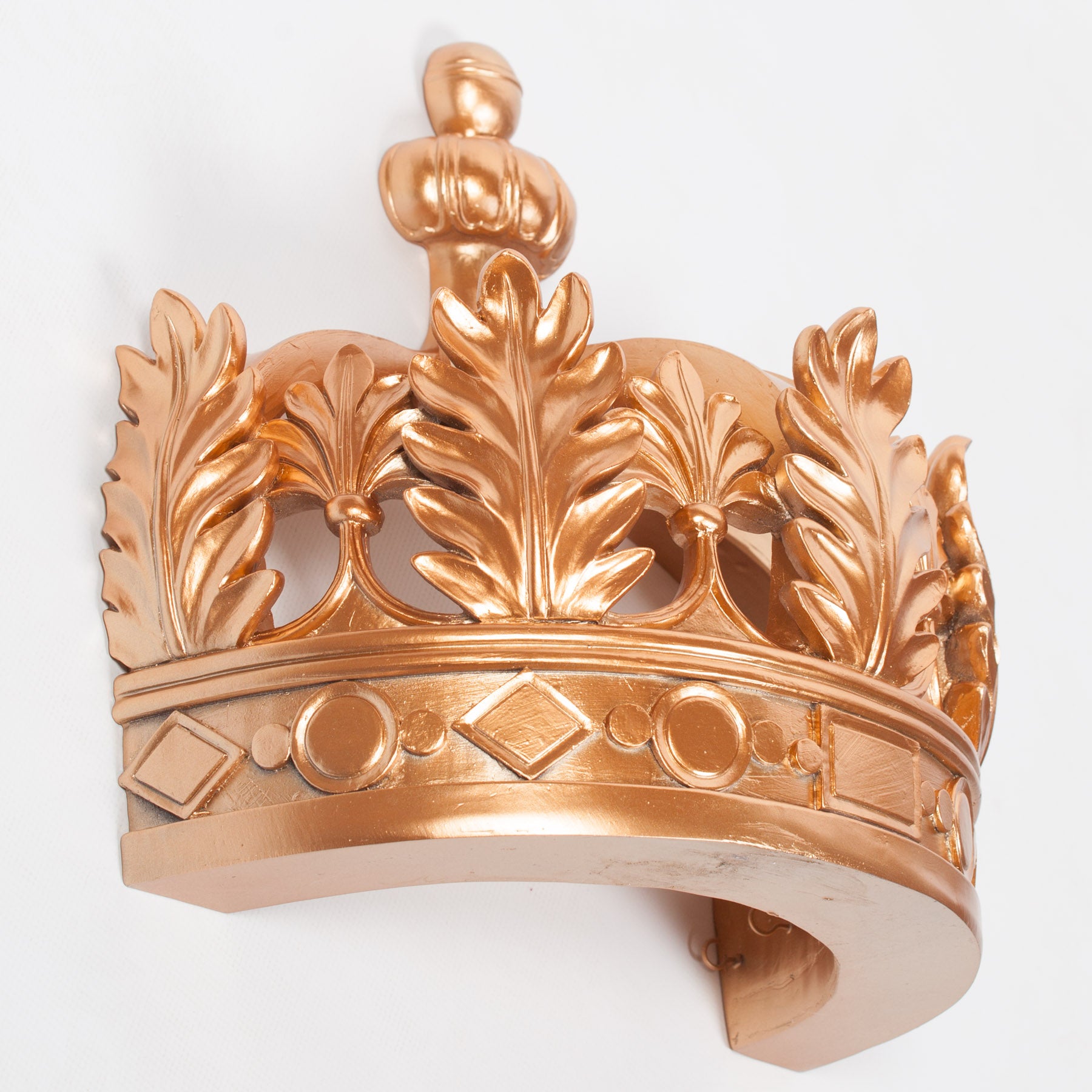 French Style Resin Gold Colour Crown Wall Canopy for Bedroom