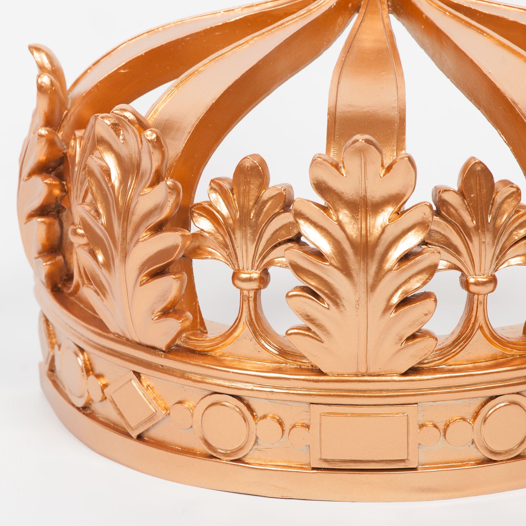 French Style Resin Gold Colour Crown Wall Canopy for Bedroom