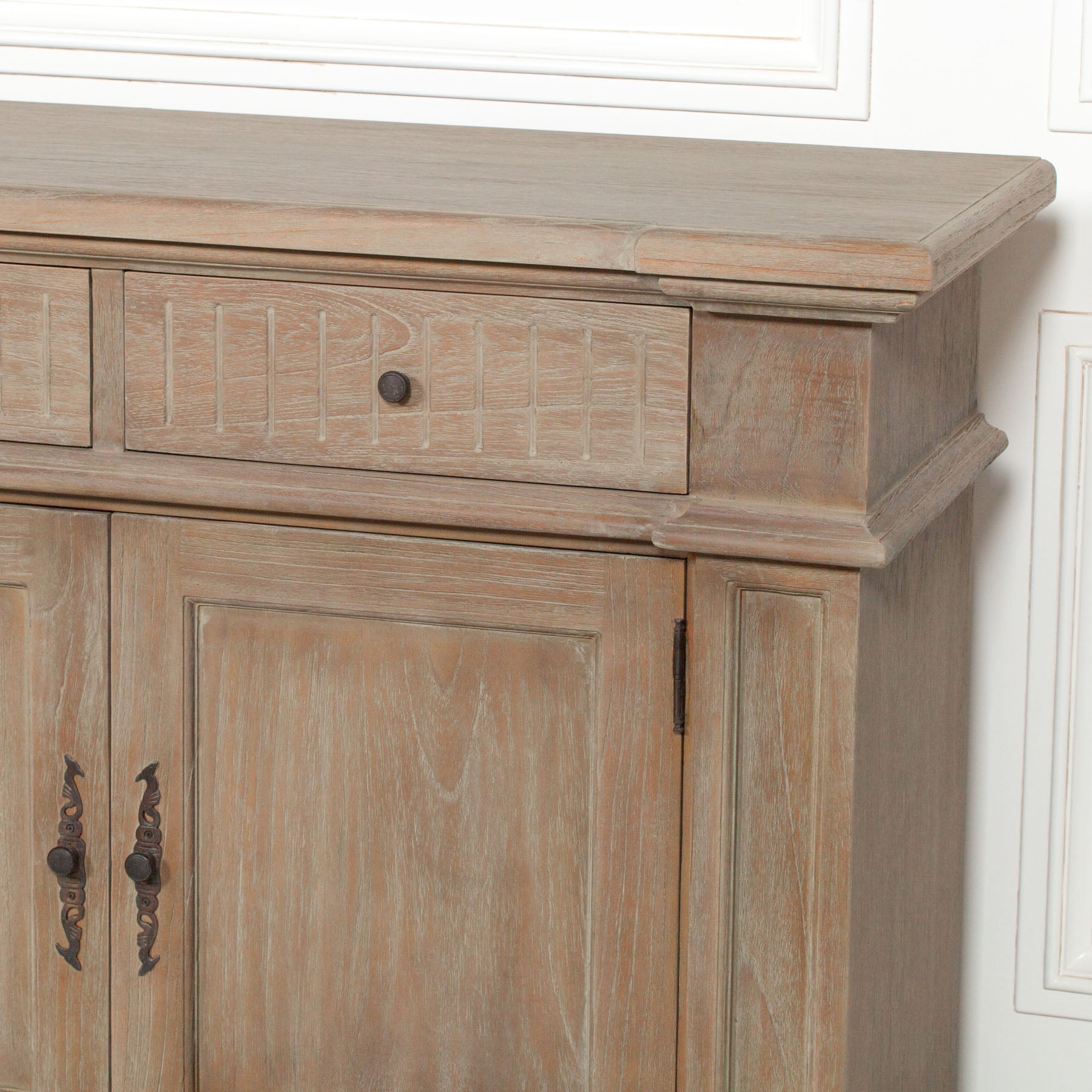 Extra Large 232cm Wide Handcrafted Rustic Sideboard Made From White Cedar Wood