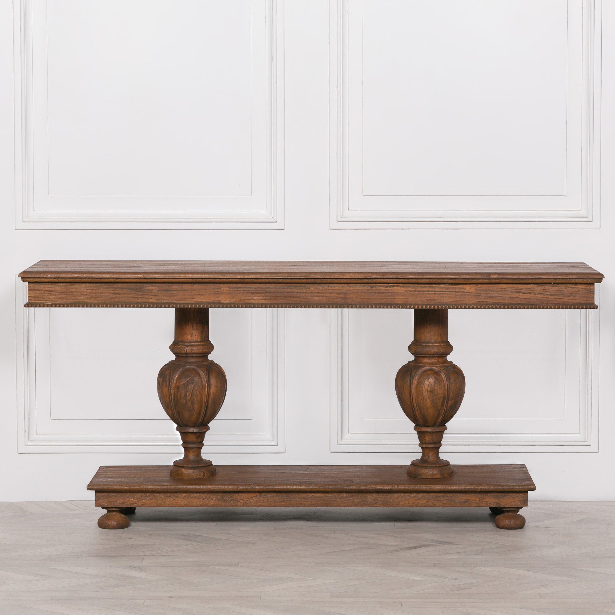 Extra Large 180cm Chunky Acorn Column Platform Console Table