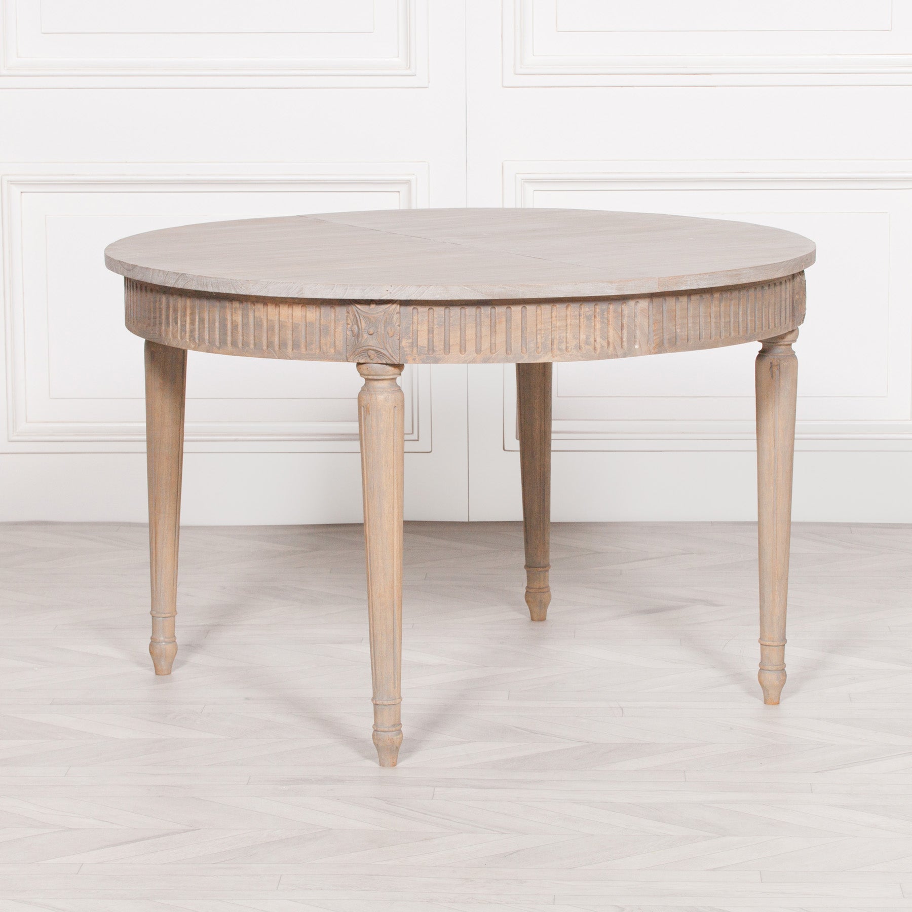 French Farmhouse Style Hand Carved Extra Large 206cm Oval Shape Wooden Extendable Dining Table